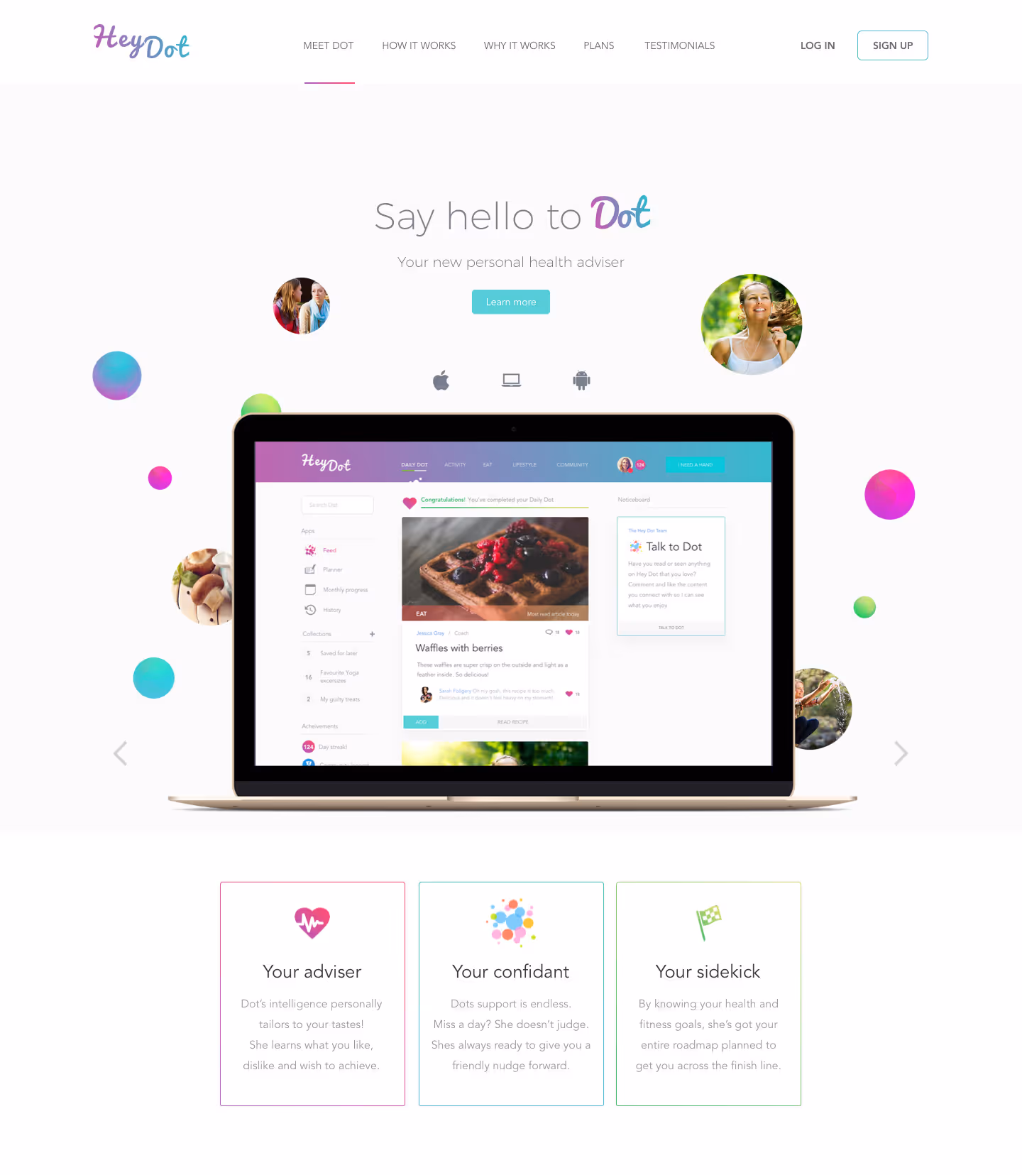Department of Doing software UI design, screen 1